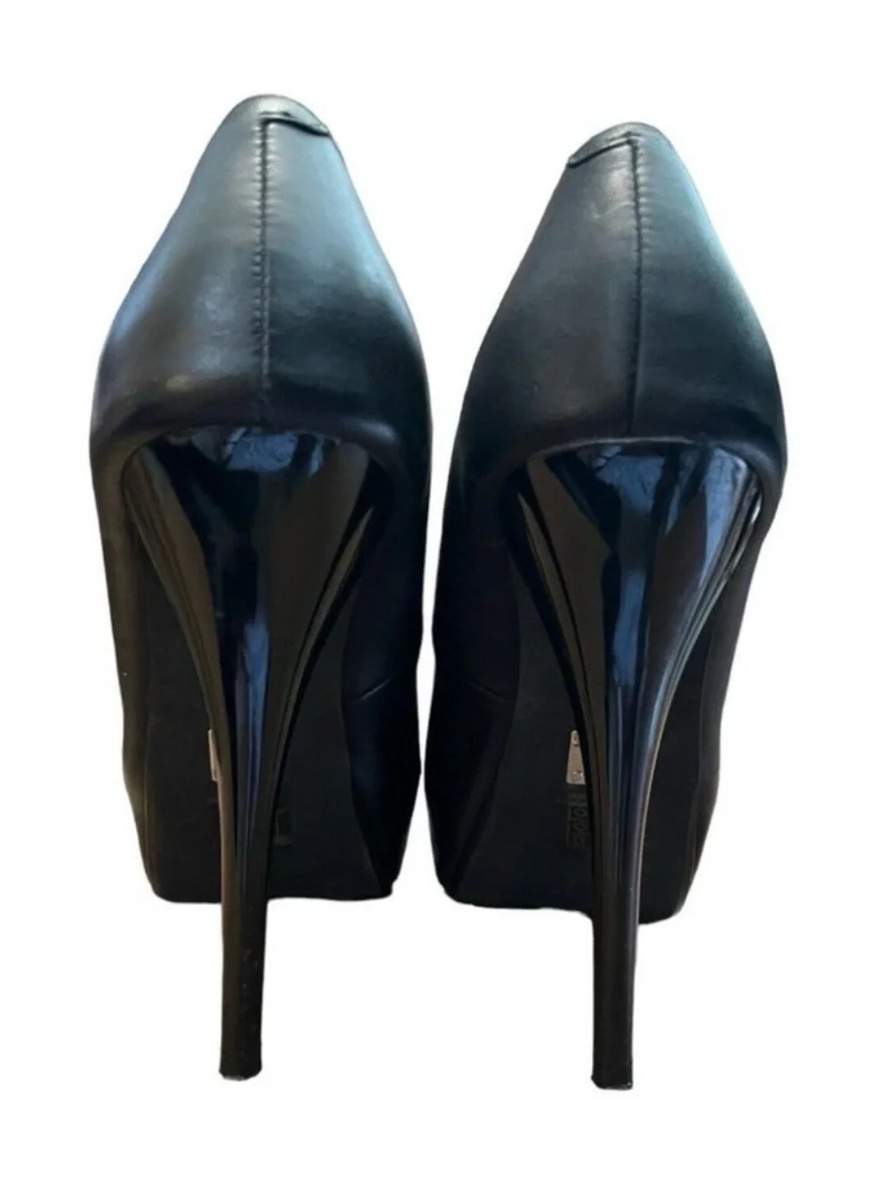 Gorgeous-20 Black Leather Ultra High Pumps Heels Pleaser Day & Night Shoes 8